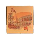 KITCH 24/7 18 x 18 x 2 Inch Kraft Stock Print Design Corrugated Pizza Box -- 50 per case