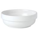 Simplicity White Alumina Vitrified 13 Ounce Stacking Bowl, 12 count